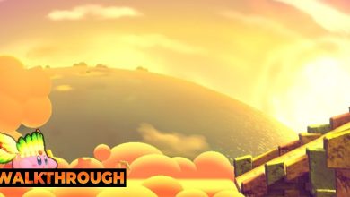 Kirby starts Nutty Noon Stage Two in Kirby's Return To Dream Land Deluxe