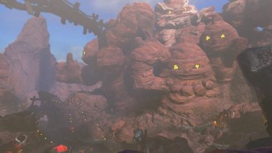 tears of the kingdom goron city from a distance