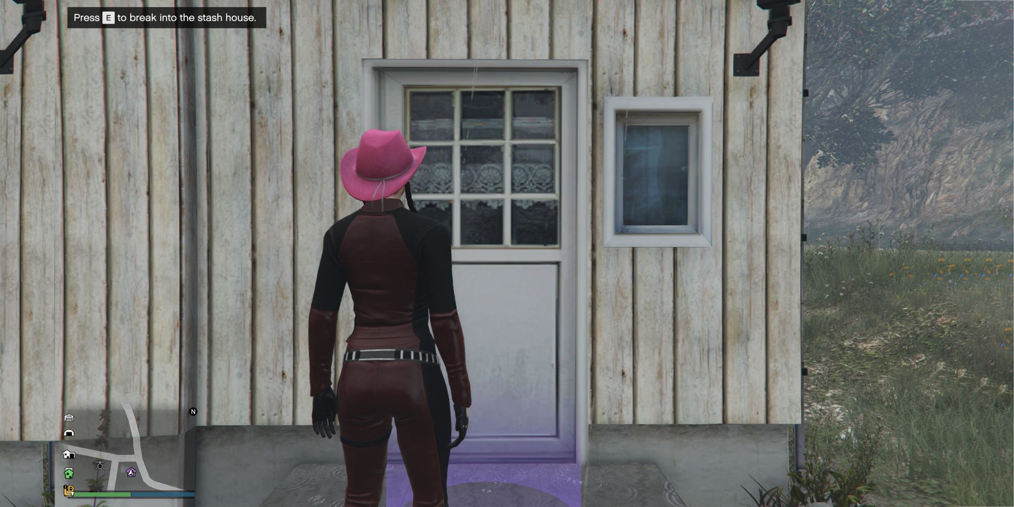Entrada a la casa de alijo de GTA V