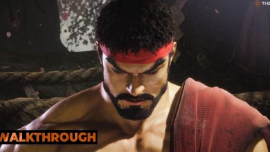 Ryu bows his head in meditation in Street Fighter 6. A