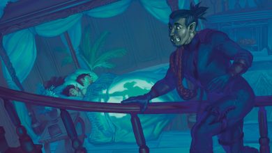 A STEALTHY ROGUE TRIES TO SNEAK UPSTAIRS WITHOUT DISTURBING GUILDMASTER DUSK AND HER LOVER