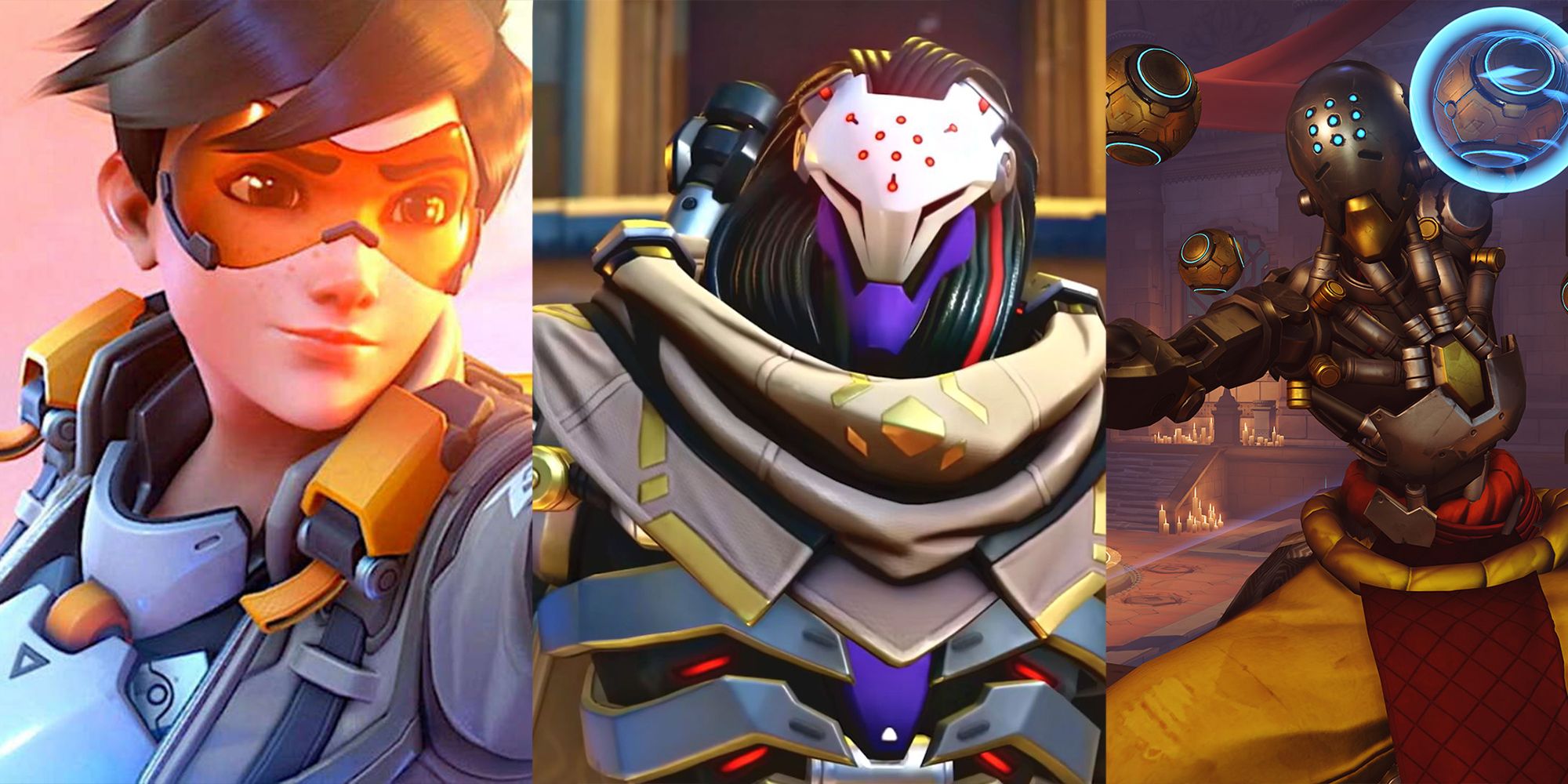 Overwatch 2: Imagen destacada de Tracer, Ramattra y Zenyatta