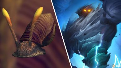 A Snail and Stormammu in WoW: Dragonflight