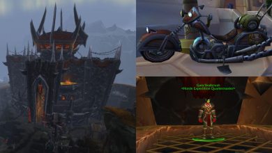title split image horde expedition warsong hold mechanohog quartermaster