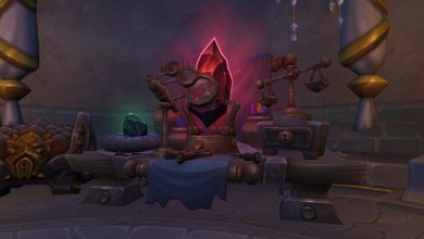 A Jeweler's Bench in Valdrakken in World of Warcraft.