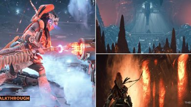 Aloy explores Cauldron THETA in Horizon Forbidden West Burning Shores