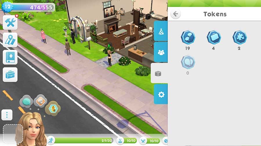 Cómo conseguir tokens (iconos azules) en The Sims Mobile