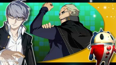Persona 4 Golden - A collage of Yu, Kanji Tatsumi, and Teddie.