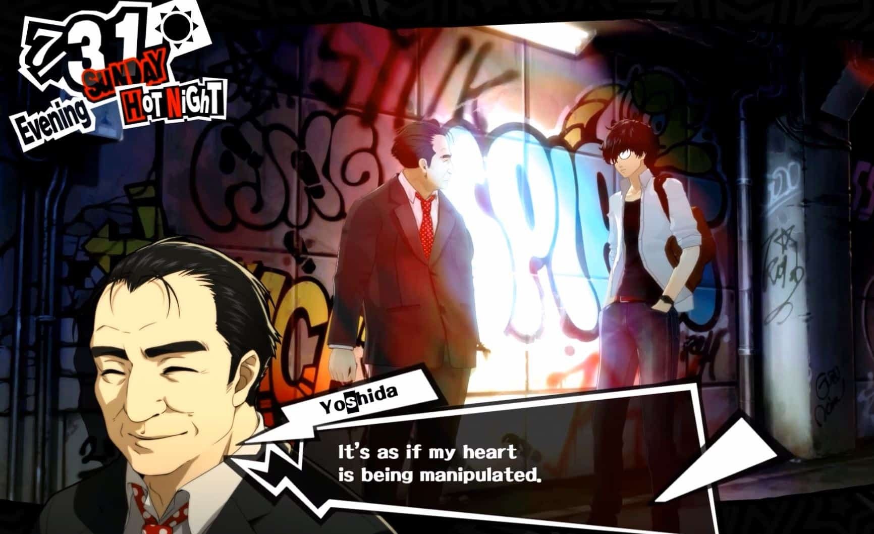 toranosuke yoshida implica que sabe que el bromista es un ladrón fantasma que manipuló su corazón en persona 5 royal