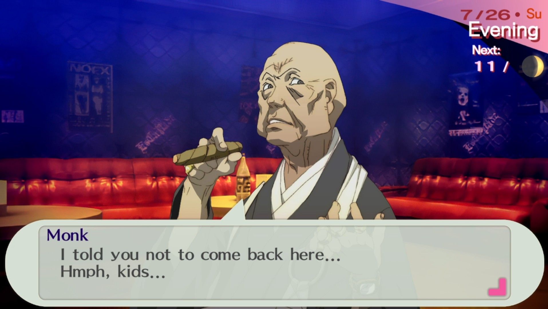 mutatsu te regaña por volver al club escapade en persona 3 portable