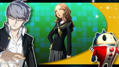 Persona 4 Golden - A collage of Yu, Ai, and Teddie.