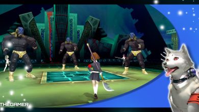 the female protagonist of persona 3 portable about to battle the furious gigas mini-bosses