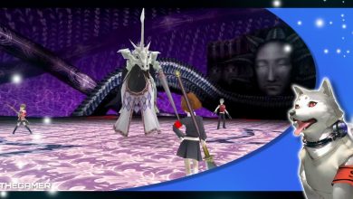 the female protagonist, yukari, and akihiko against the intrepid knight guardian in persona 3 portable