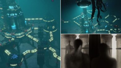 shots of city centers and the opening movie in surviving the abyss
