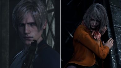 Leon Kennedy and Ashley Graham in the Resident Evil 4 Remake