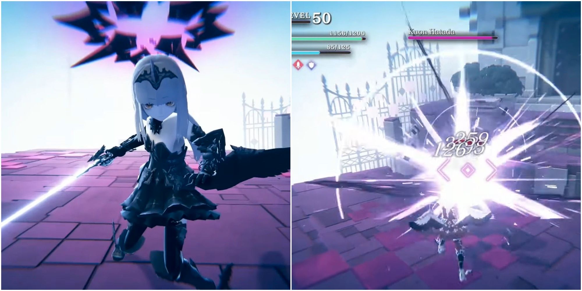 Crystar - collage of Kuon, and Rei using Bright Slash on Kuon