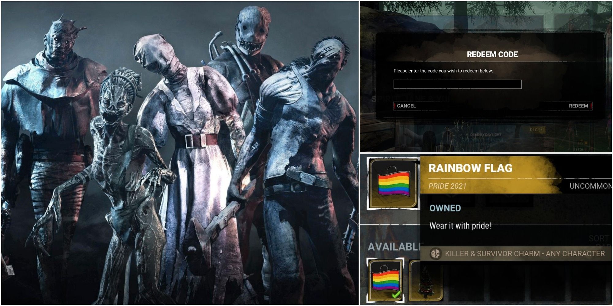 Dead By Daylight: The Killers, Redeeming Codes And Pride Flag Charms