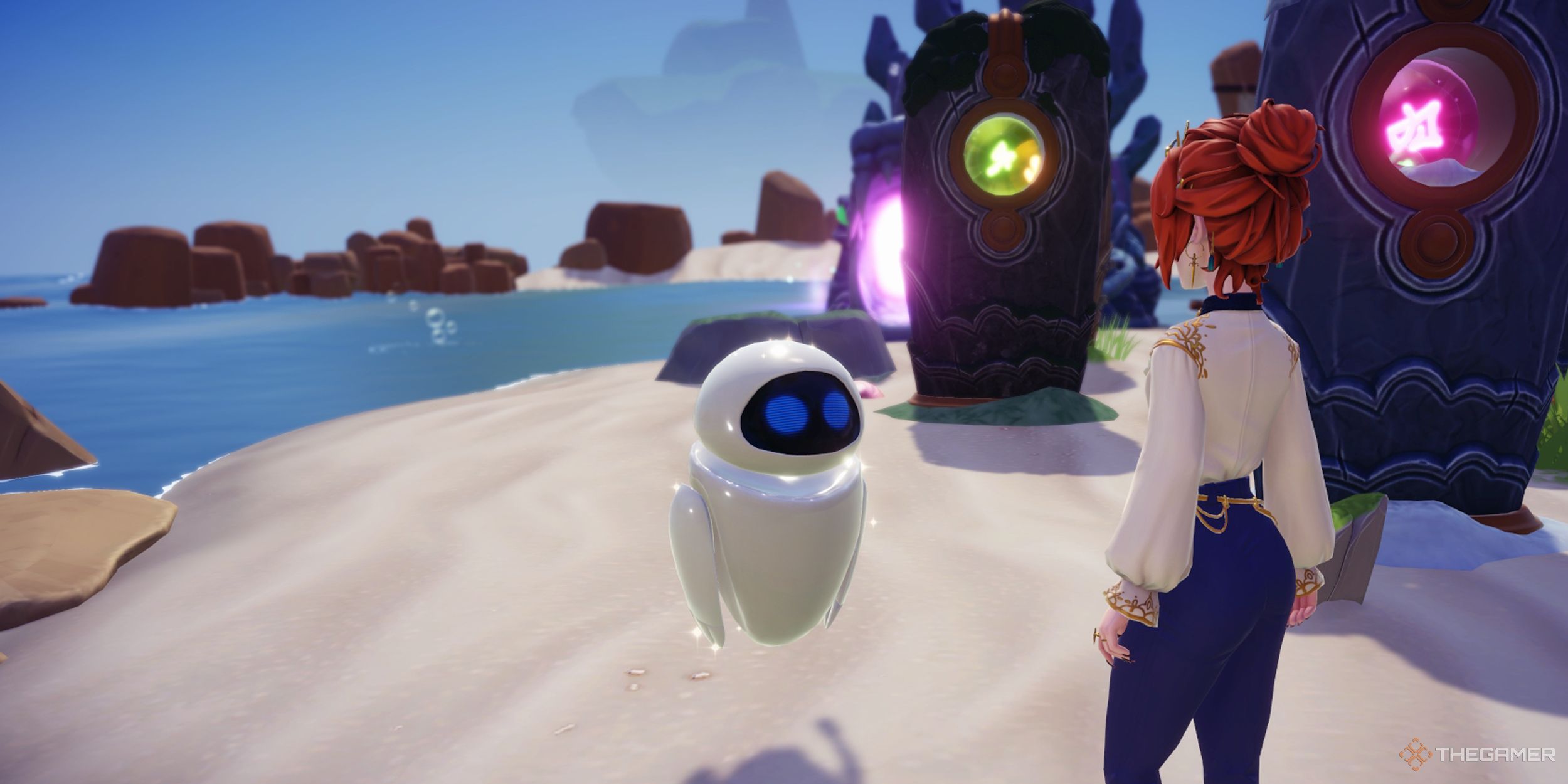 Disney Dreamlight Valley EVE en la playa