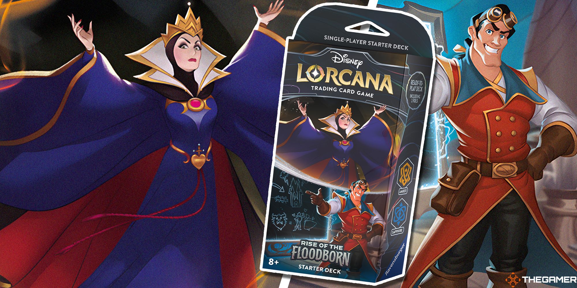 Cubierta de inicio de zafiro ámbar Lorcana
