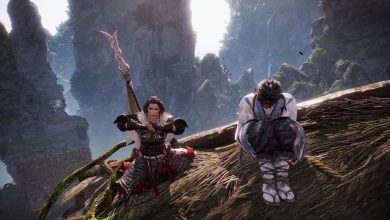 Wo Long: Fallen Dynasty - our character poses next to the hermit asking for the shells