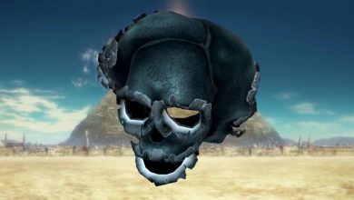 A crystal of wrath over a desert scene