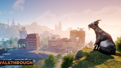 Goat Simulator 3 Goat looking over the city.