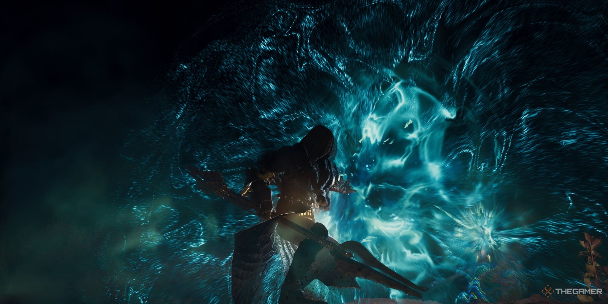 Dragon's Dogma 2 Warfarer usando el poder de lanza mística