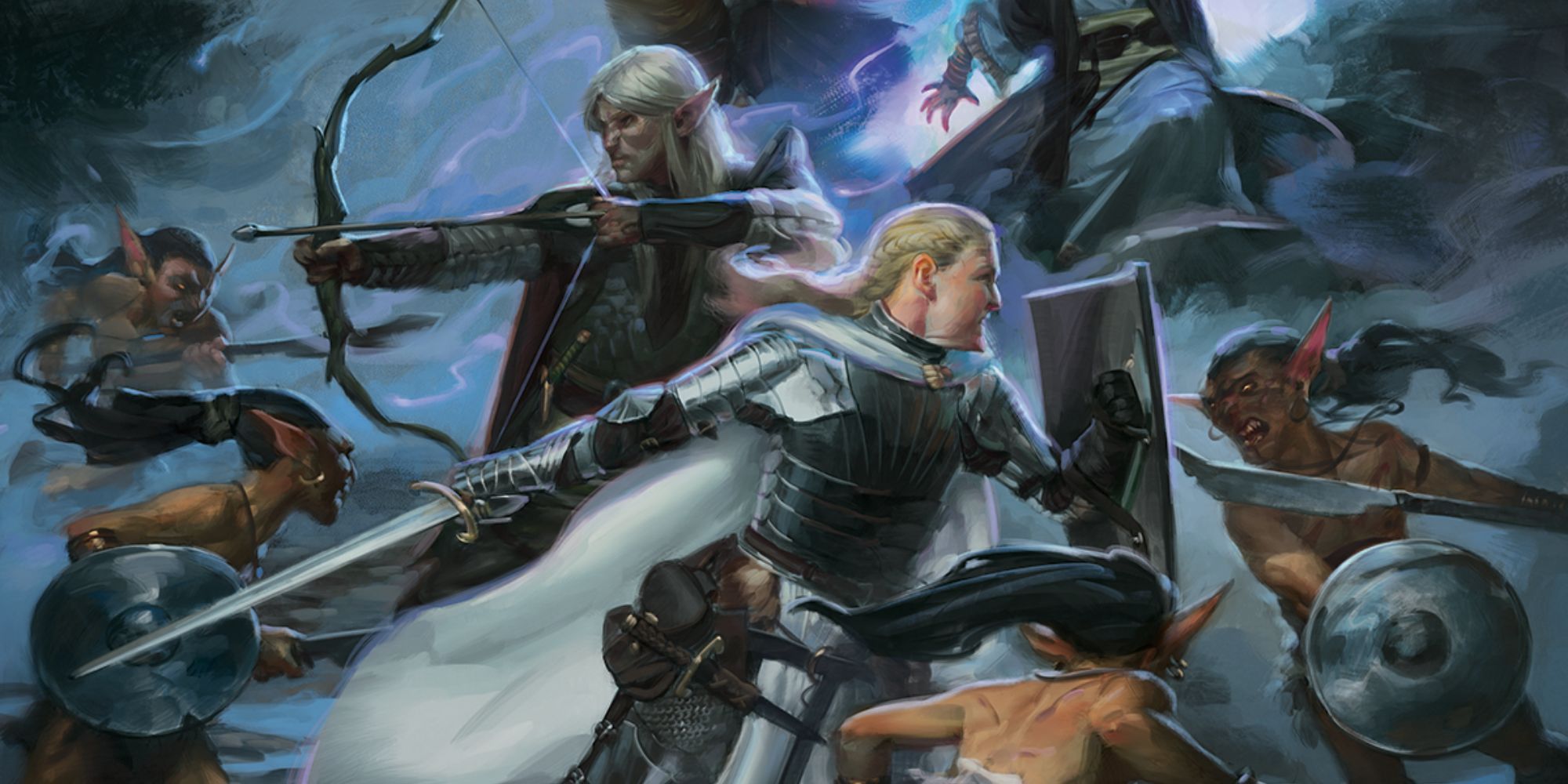 Un grupo de aventureros resiste a una horda de duendes en Dungeons and Dragons