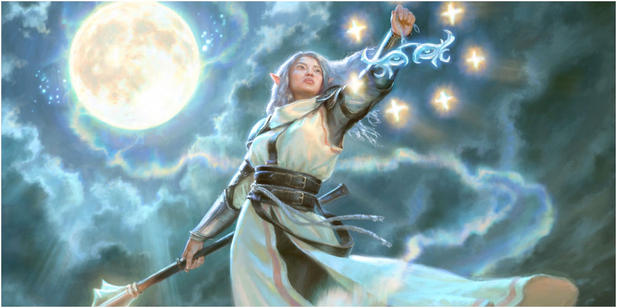 Moon-Blessed Cleric by Marta Nael for MTG