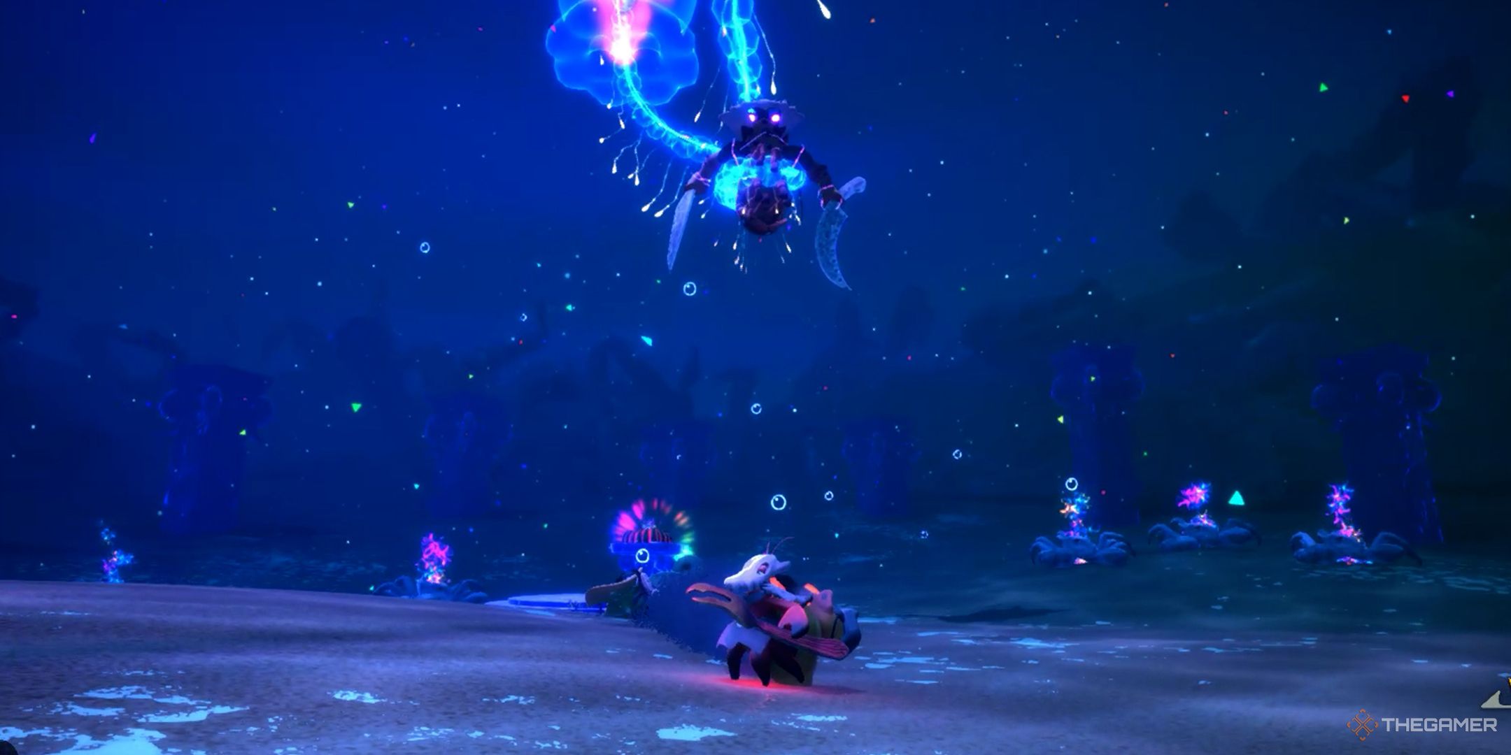 Lucha contra el jefe de Praya Dubia en Another Crab's Treasure