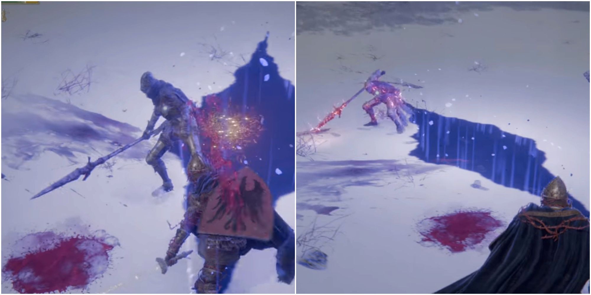 Split images showing Vyke, Knight of the Roundtable.