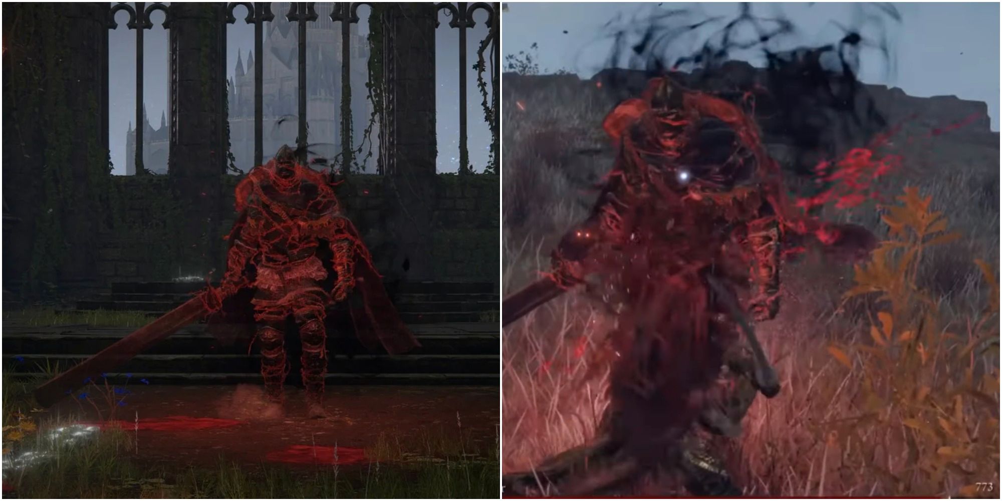 Split images showing Bell Bearing Hunter.