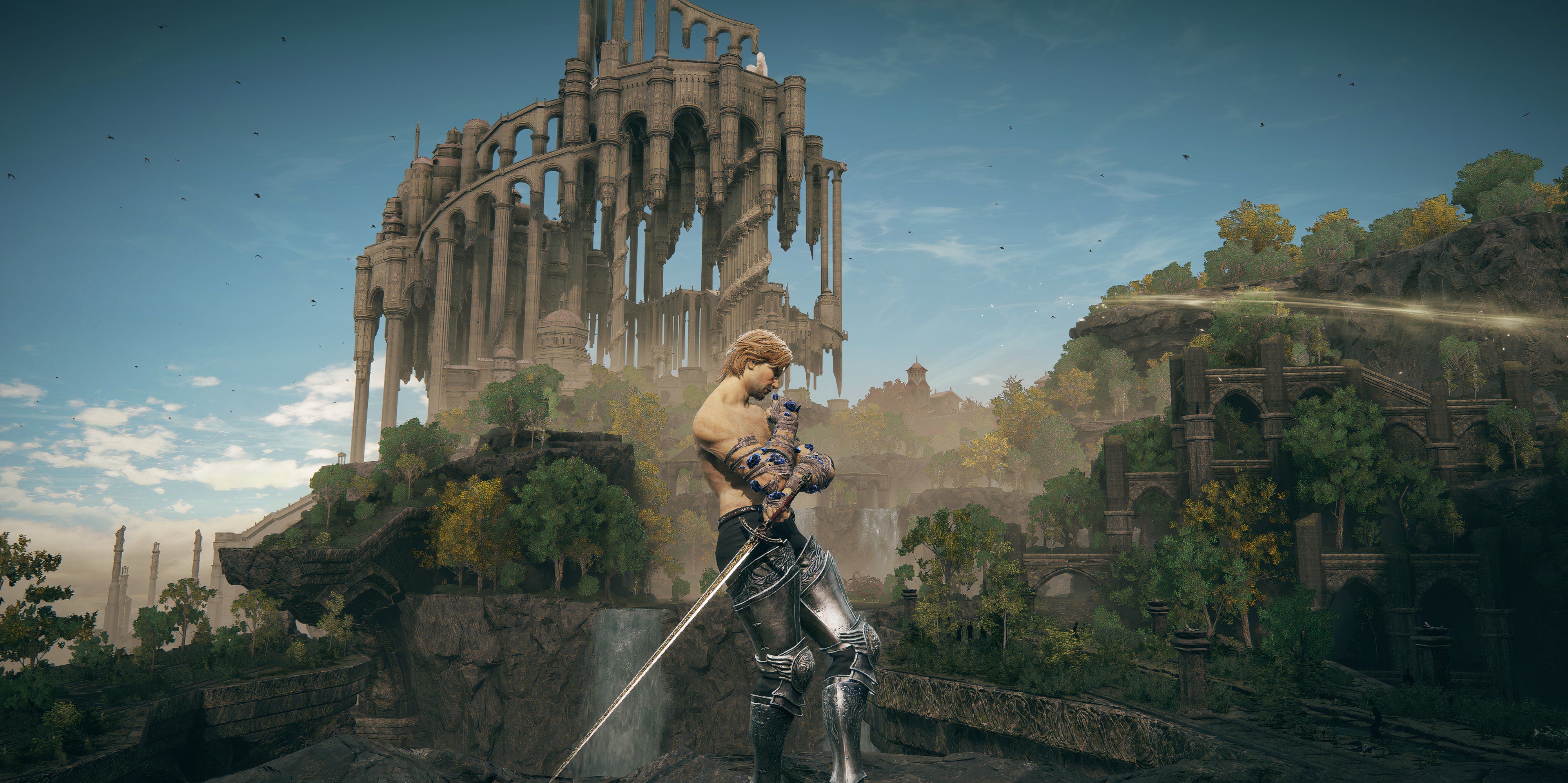 Tarnished posa en las ruinas de Rauh - Elden Ring Shadow of the Erdtree