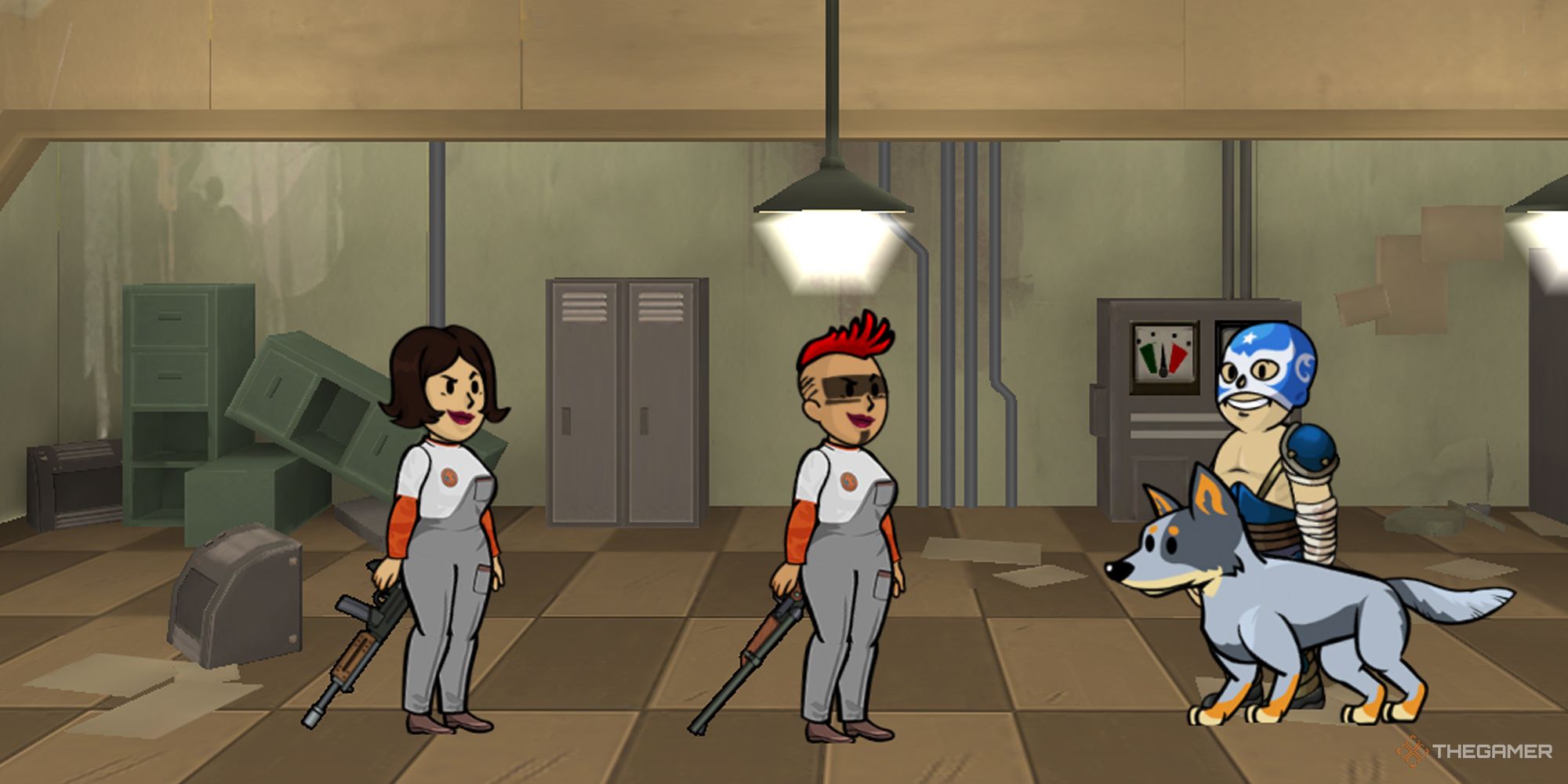 Fallout Shelter Dweller se encuentra con NPC
