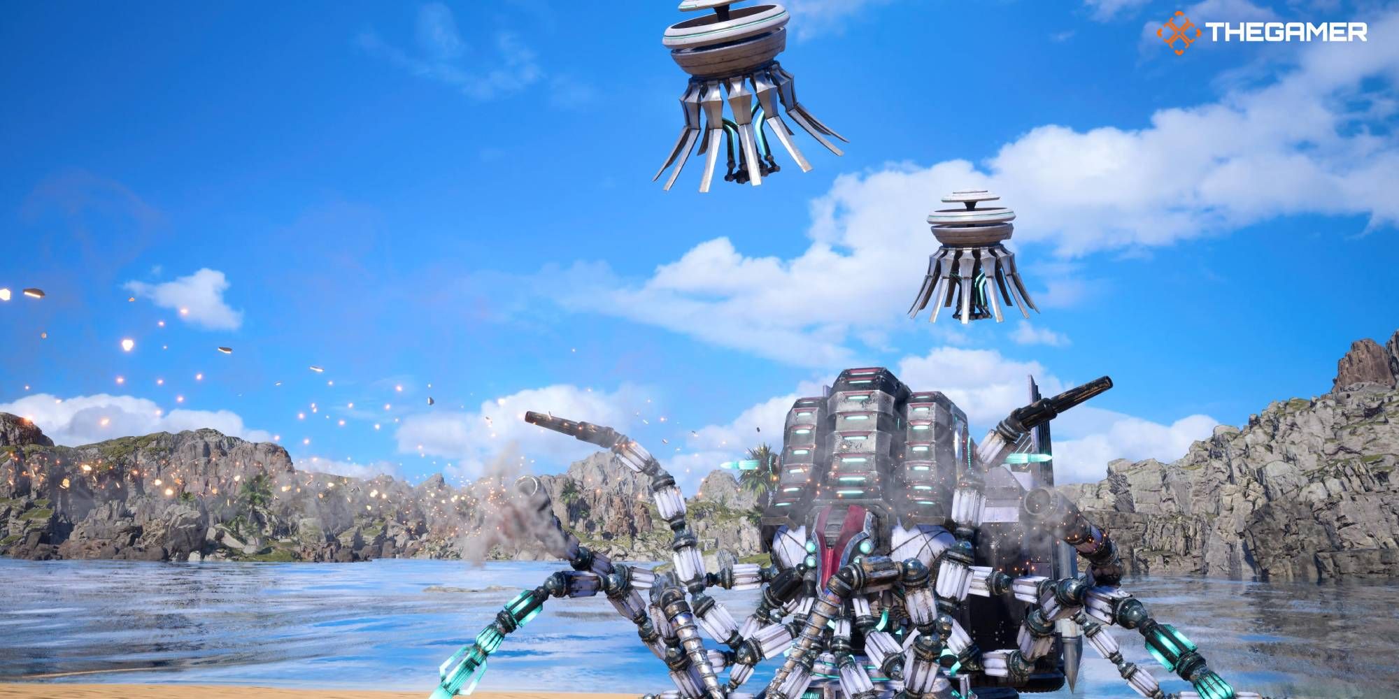 Imagen característica de grasptropod en la playa de la Costa del Sol en FFVII Rebirth