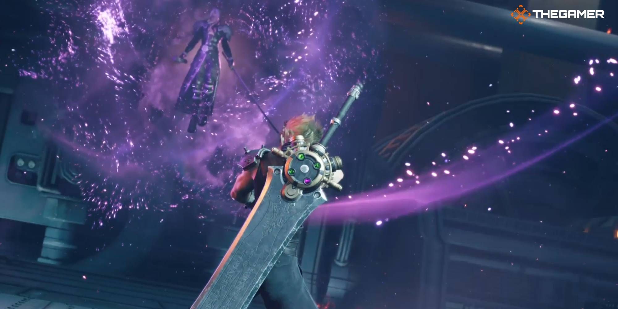 Sephiroth convoca a Jenova en el SHinra-8 en FF7 Rebirth