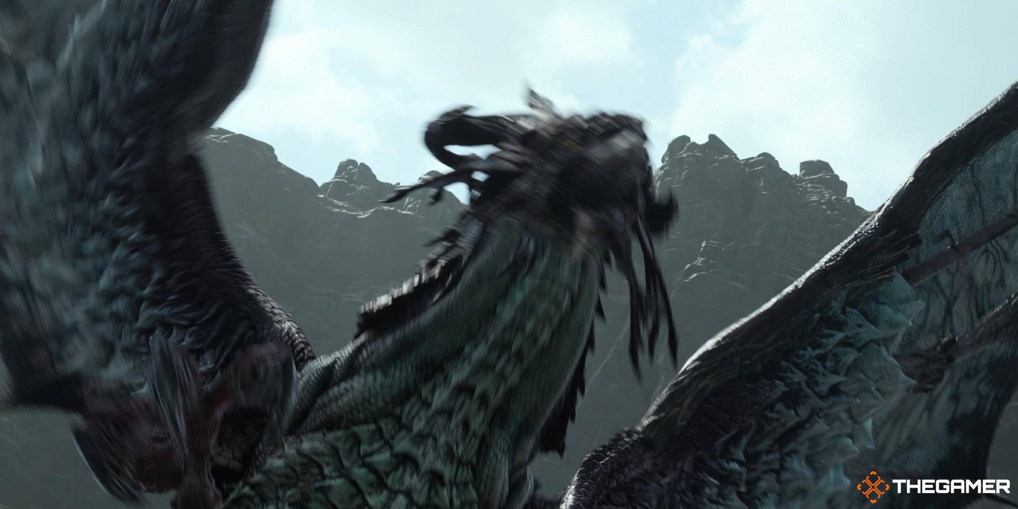 Quezalcóatl se prepara para atacar en la región de Pastizales de FF7 Rebirth