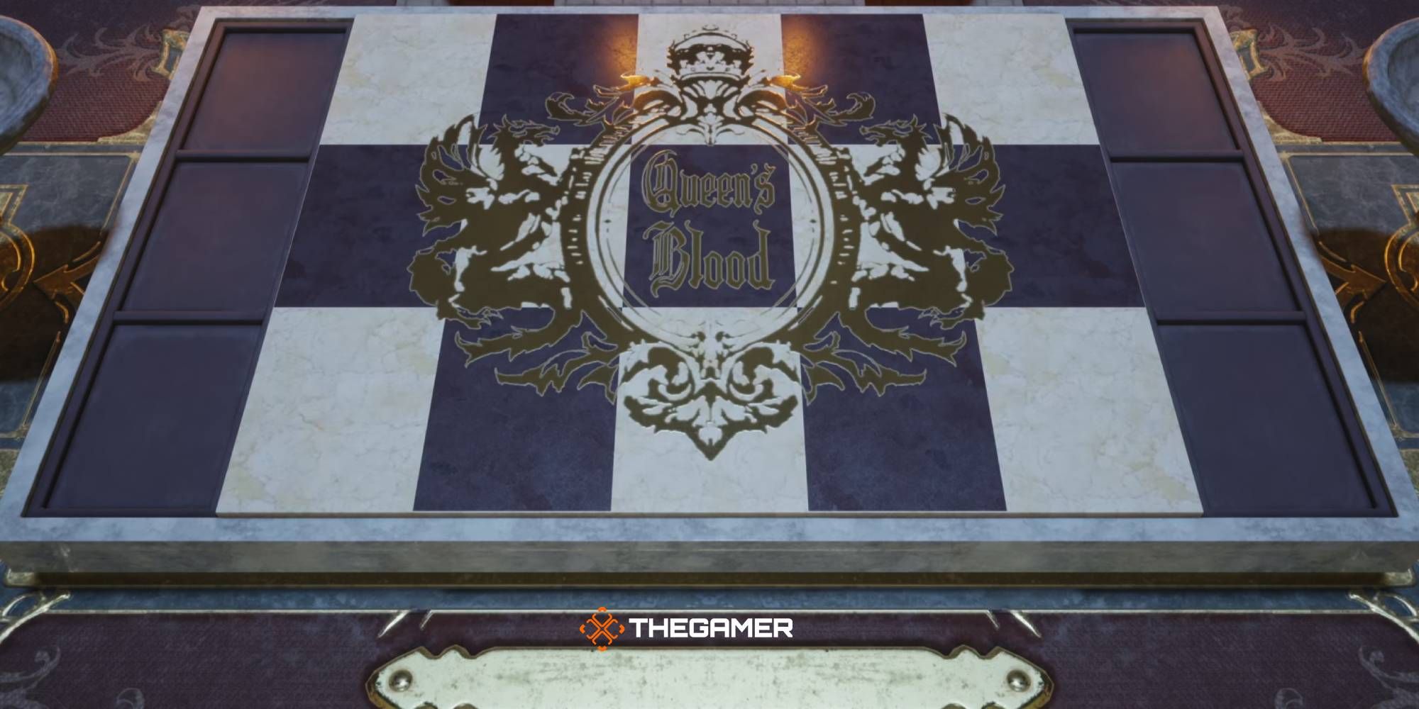 Tablero de juego Queen's Blood en FF7 REbirth
