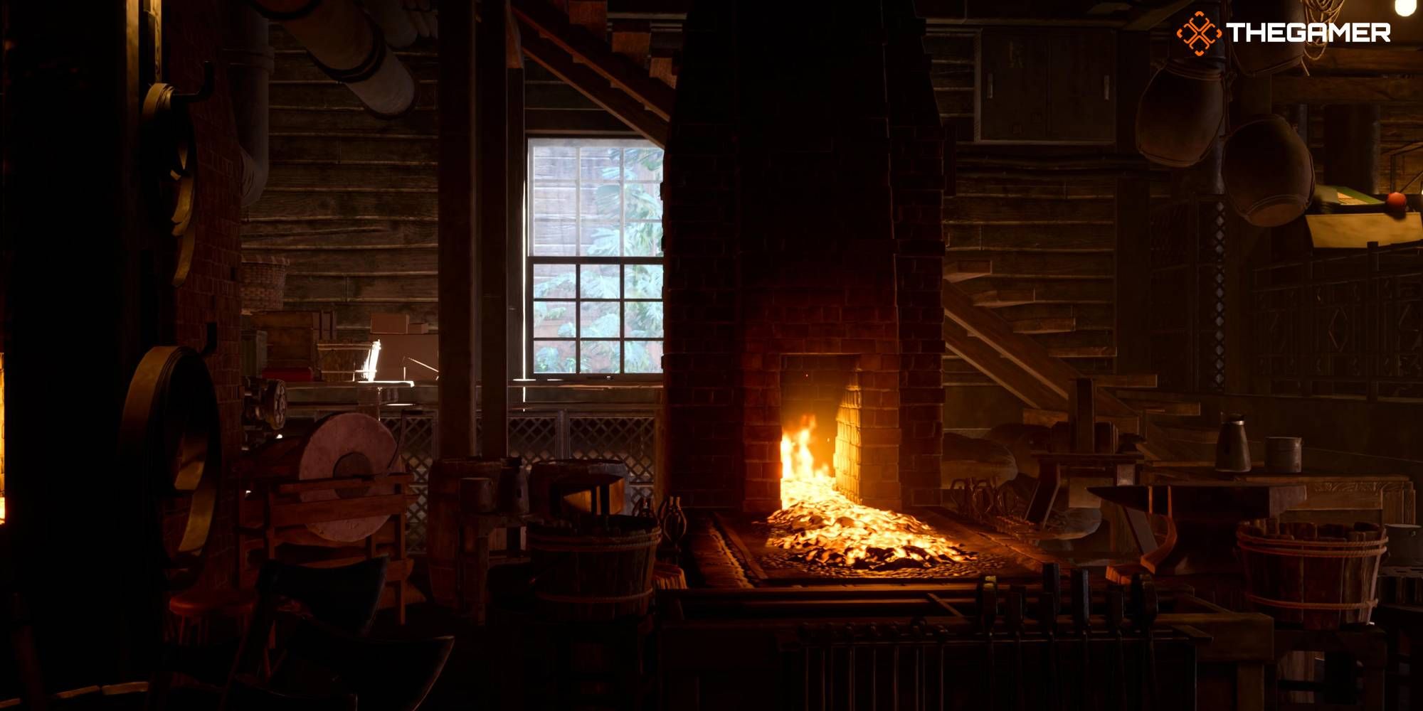 Interior de la cabaña de Izo en Final Fantasy 7 Rebirth