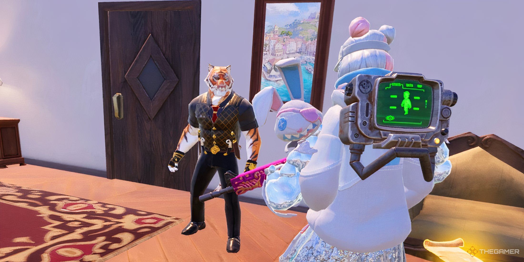 Una foto de un jugador de Fortnite enfrentándose a Oscar en Fortnite.