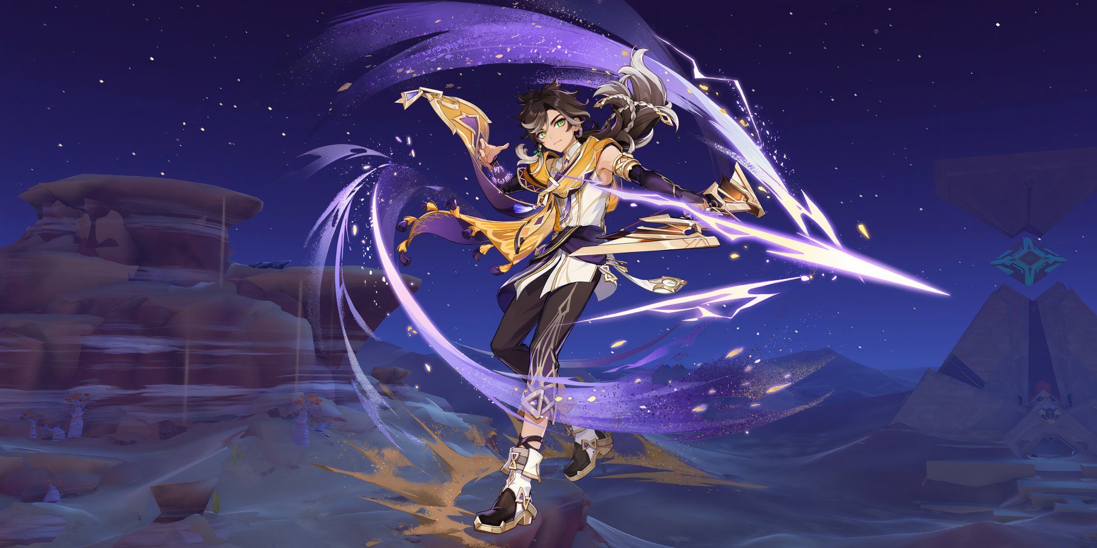 Sethos Splash Art en Sumeru de Genshin Impact