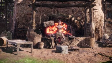 Zhu Xia Standing Outside Her Forge In Hidden Village