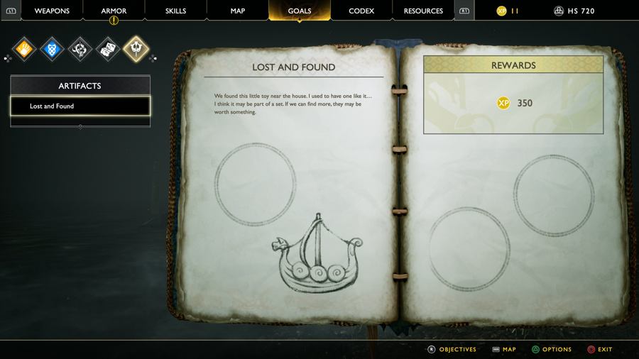 Guía de ubicación de artefactos de God Of War