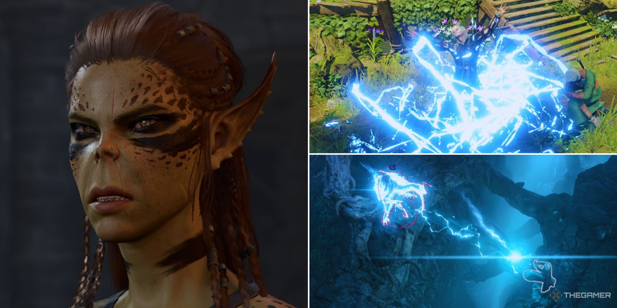 Lae'Zel, Astarion, Tav y Hook Horror en Baldur's Gate 3