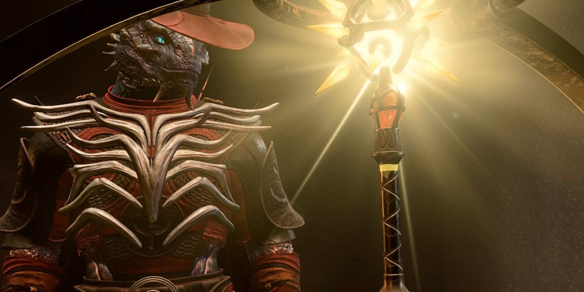 Un personaje Dragonborn con The Blood of Lathander en Baldur's Gate 3
