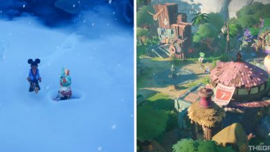 image of player and fiola next to image of upgraded plaza