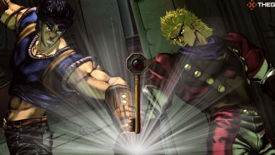 A Golden Wind key shines in front of Jonathan Joestar and Dio Brando in a custom image for Jojo's Bizarre Adventure ASBR.