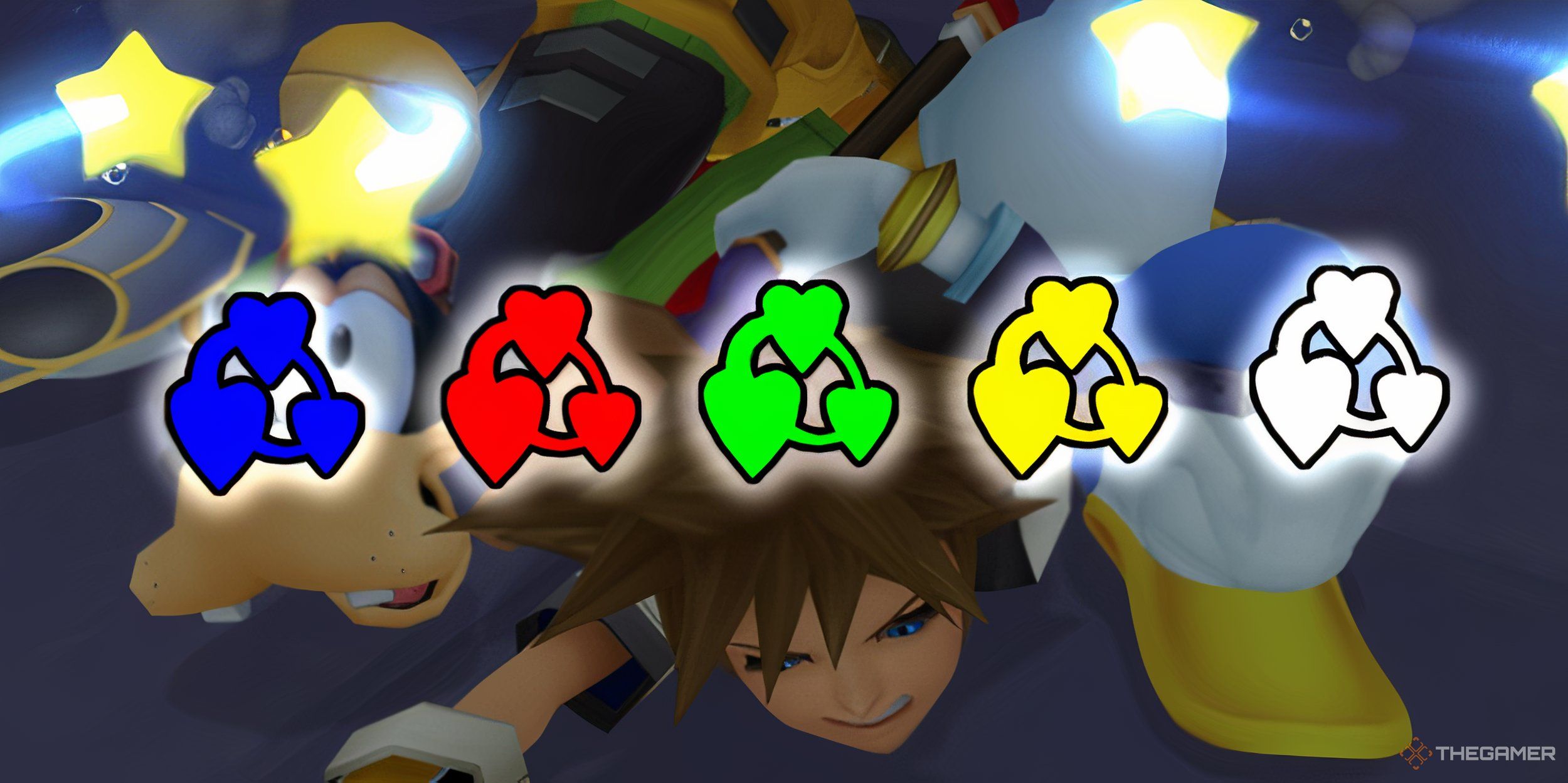 Kingdom Hearts Sora Donald y Goofy con las Trinidades