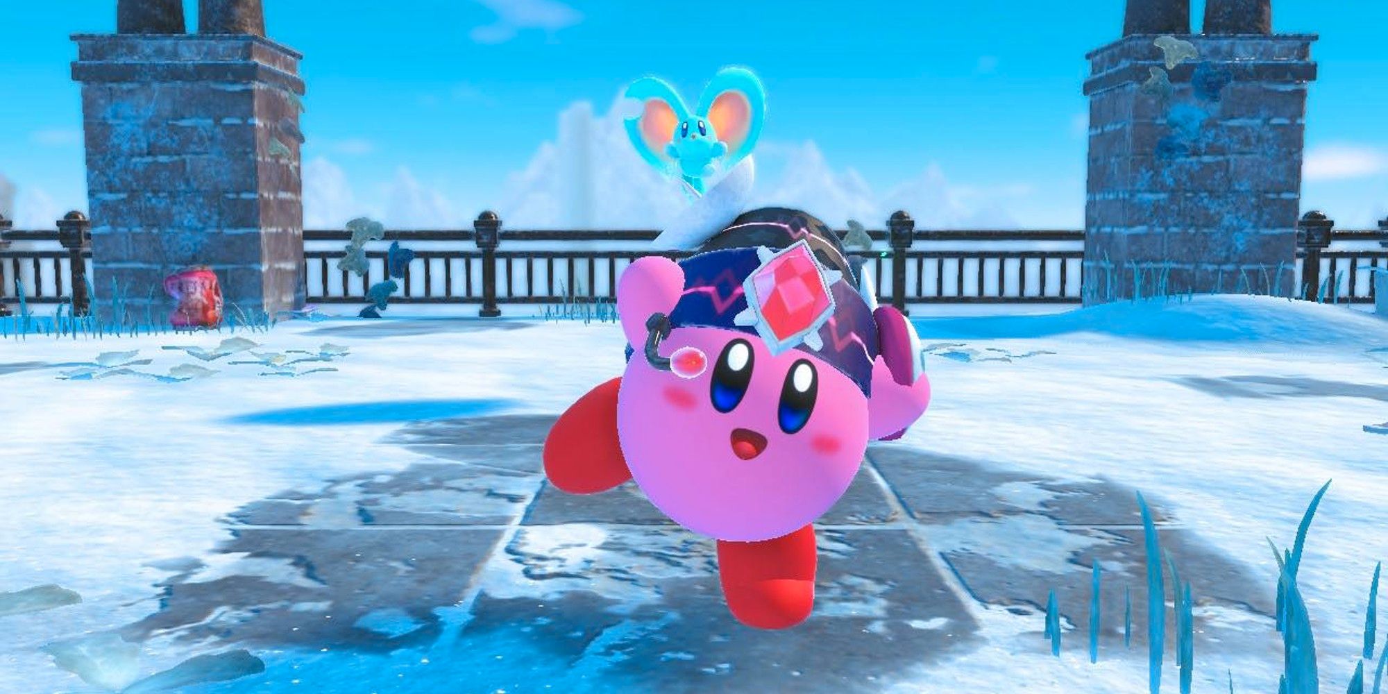 Kirby Strikes A Triumphant Pose With Elfilin At The End Of Northeast Frost Street