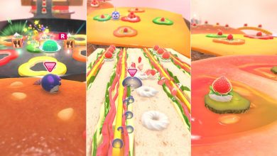 Kirby's Dream Buffet Hamburgers Triptych